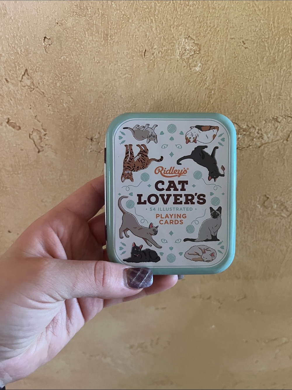 Ridley's Cat Lover's Illustrated Playing Cards - Mint Tin